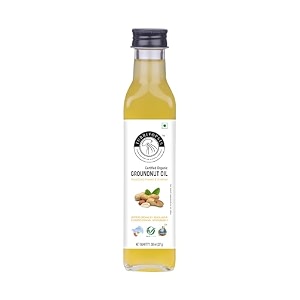 turritopsis kachi ghani groundnut oil certified organic kohlu chekku wood pressed cold pressed virgin unrefined pure natural cooking oil 250 ml pack of 1