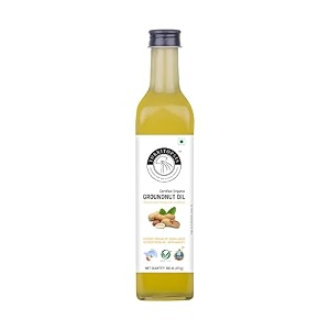 turritopsis kachi ghani groundnut oil certified organic kohlu chekku wood pressed cold pressed virgin unrefined pure natural cooking oil 500 ml pack of 1