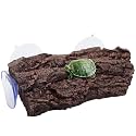 Turtle Basking Platform with 3 Suction Cups,for Frogs,Tortoise,Brown