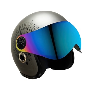 turtle helmet star with visor open face design with scratch resistive rainbow visor amp hard shell abs plastic helmet-parent