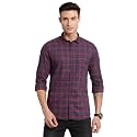 Turtle Men 100 Cotton Navy Blue Checkered
