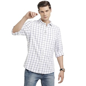Turtle Men 100 Cotton Slim Fit White