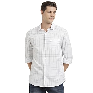 Turtle Men 100 Cotton Slim Fit Check