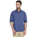 Turtle Men Blue Cotton Printed Slim Fit