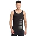 Turtle Men Cotton Blend Black Printed Tank