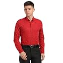Turtle Men Cotton Linen Red Printed Slim