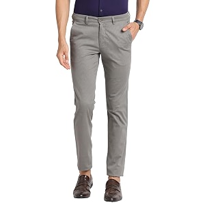 Turtle Men Cotton Stretch Grey Dobby Narrow