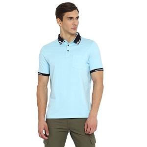 Turtle Men Cotton Stretch White Plain Polo