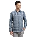 Turtle Men Cotton Viscose Checkered Slim Fit