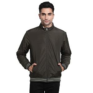 Turtle Men Knitted Olive-Beige Solid Regular Fit