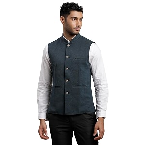 Turtle Men Knitted Terylene Rayon Dobby Print