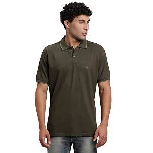 Turtle Men Poly Cotton Solid Polo Tshirt