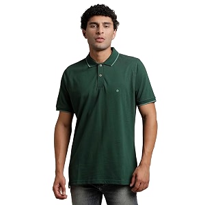 Turtle Men Poly Cotton Solid Polo Tshirt