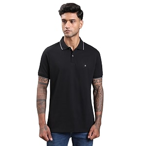 Turtle Men Poly Cotton Solid Polo Tshirt