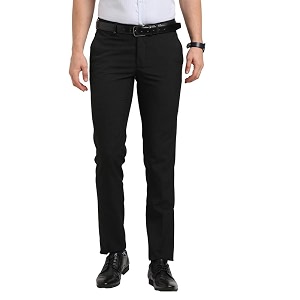 Turtle Men Poly Viscose Charcoal Grey Solid