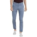 Turtle Men Sky Blue Striped Narrow Fit