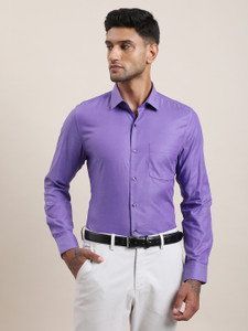 TURTLE Men Slim Fit Self Design Spread