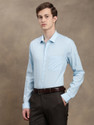 TURTLE Men Solid Formal Light Blue Shirt