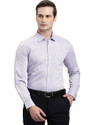 TURTLE Men Striped Formal Purple Shirt