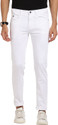 TURTLE Men Tapered Fit Mid Rise White
