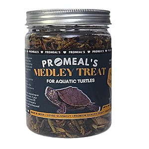 promeal insect medley treat for turtle and tortoise - nutritious dried mealworms superworms crickets amp more - natural protein-rich food mix 150gm