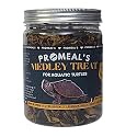 Promeal Insect Medley Treat for Turtle and Tortoise - Nutritious Dried Mealworms, Superworms, Crickets & More - Natural, Protein-Rich Food Mix (150gm)