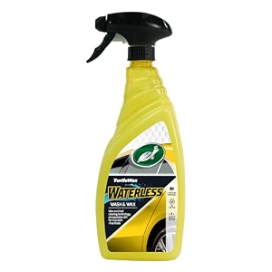 turtle wax waterless wash amp wax 750ml  waterless car cleaner spray with carnauba wax scratch-free cleaning technology and high gloss finish for paint glass wheels amp trim