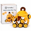 TurtleBee Honey Bee Toy, Baby Toys for 6 to 12 Months, Soft Beehive for 1 Year Old with Plush Bumble Bees, Crinkle, Rattle &amp; Mirror, Sensory Play for Toddlers, Birthday Gift for 1, 2, 3 Yrs Old