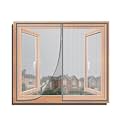 TurtleGrip Fiberglass Pre-Stitched Window Mosquito Net with Zipper for All Types of Window & Size, Self Adhesive Hook Tape Height 140 cms X Width 190 cms (55x74 inches or 4.6x6.3 feet) - White