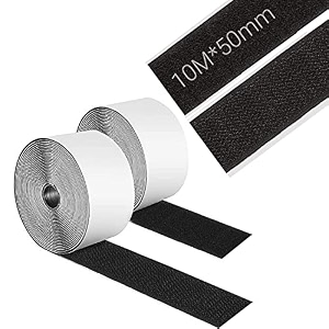 turtlegrip hook and loop tape self adhesive heavy duty hook loop strip mounting tapediy self adhesive tape craftingindoor and outdoor 2mx25mm black