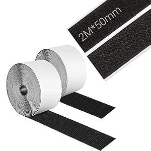 turtlegrip hook and loop tape self adhesive heavy duty hook loop strip mounting tapediy self adhesive tape craftingindoor and outdoor 2mx25mm black