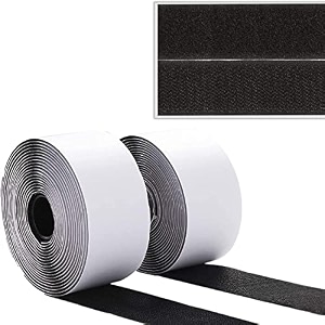 turtlegrip hook and loop tape self adhesive heavy duty hook loop strip mounting tapediy self adhesive tape craftingindoor and outdoor 2mx25mm black