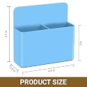 TurtleGrip Magnetic Marker Holder for Whiteboard &amp; Refrigerator – Pen Pencil Storage Organizer for Office, School, Home &amp; Locker (Blue, Pack of 1)