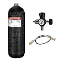 TUXING 4500Psi Carbon Fiber Air Tank 6.8L,Diving Tank 414Cu in 6800CC,High Pressure Composite Cylinder,Diving Tank,Pcp Air Tank for Pcp Air Rifle Fire-Fighting Snorkeling Water Sports