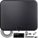 TV Antenna Indoor for Smart TV and All Smart TVs,HD Digital Antenna with Amplifier Signal Booster,TV Antenna for Local Channels Indoor &amp; Outdoor,Support 4K 1080p -18FT Coax Cable