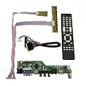 TV+HDMI+DVI+VGA Driver Board Moniter Kit Compatible For Laptop Screen LCD LED 1366x768 1600x900 1920x1080 LVDS 40Pins(1366X768 40Pins)