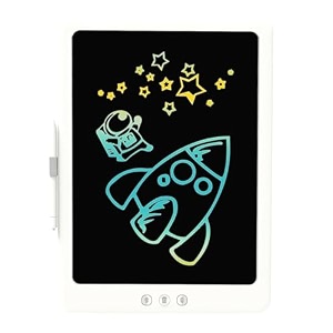 tvara paper 1534 half erasable lcd writing board for kids amp adults with back side white board - ideal for drawing note-taking half erasable button with provided pen only not with hand