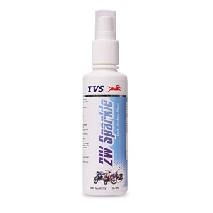 tvs bike polish 2w sparkle 100 ml multi surface spray bike shiner