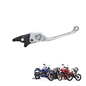 TVS Bike Adjustable Brake Lever for BS6 RTR Bikes, Ajustable CAM for 3 Position, 14mm Travel, Handle Guard Aluminium Material, Silver