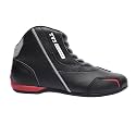 TVS Racing Ankle Length Slip-On Riding Boots for Men:Waterproof Riding Shoes with Reflective Panel