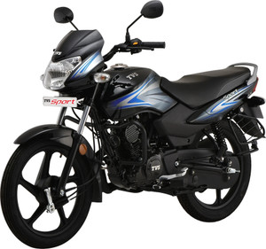 tvs sport els booking for ex-showroom price black blue