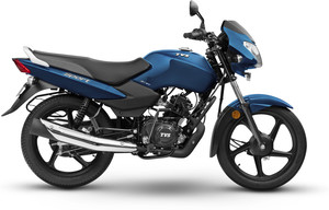 tvs sport self start es - alloy wheels booking for ex-showroom price starlight blue