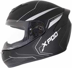 TVS X- Pod Primus Motorbike Helmet Black