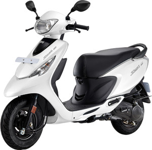 tvs zest booking for ex-showroom price pearl white