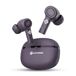 tw-114 truly wireless earbuds with 30db real anc active noise cancellation ipx5 60h playtime 13mm deep bass drivers clear calls type-c charging bluetooth 53 for travel gym and more grey