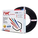 TWC Advance Black 0.75 SQMM 180 METER | Copper Wire | HRFR (Heat Resistant Flame Retardant) Lead-Free Cable | Low Smoke Halogen-Free Wire for Home &amp; Industrial Electrical Wiring