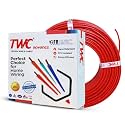TWC Advance Red 0.75 SQMM 45 METER | Copper Wire | HRFR (Heat Resistant Flame Retardant) Lead-Free Cable | Low Smoke Halogen-Free Wire for Home &amp; Industrial Electrical Wiring