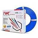 TWC Advance Blue 1.5 SQMM 180 METER | Copper Wire | HRFR (Heat Resistant Flame Retardant) Lead-Free Cable | Low Smoke Halogen-Free Wire for Home &amp; Industrial Electrical Wiring