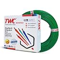 TWC Advance Green 1 SQMM 180 METER | Copper Wire | HRFR (Heat Resistant Flame Retardant) Lead-Free Cable | Low Smoke Halogen-Free Wire for Home &amp; Industrial Electrical Wiring