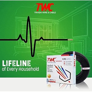 twc advance blue 6 sqmm 180 meter  copper wire  hrfr heat resistant flame retardant lead-free cable  low smoke halogen-free wire for home amp industrial electrical wiring